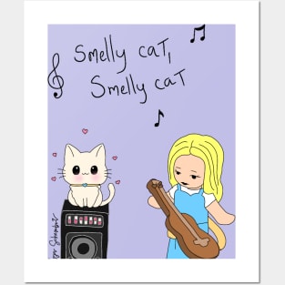 Polly pocket cat Olga Schembri Posters and Art